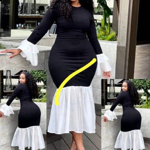 Long dress with sleeves